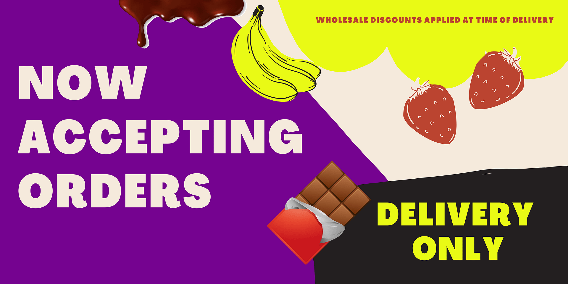 Wholesale discounts applied at time of delivery